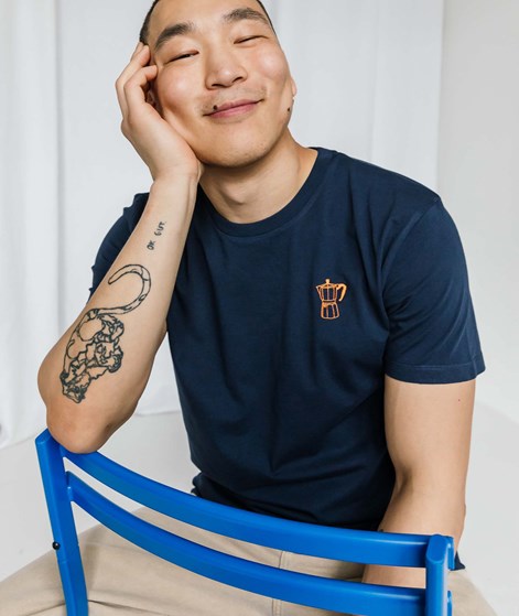 KAUF DICH GLÜCKLICH T-Shirt Cafettiera Blau