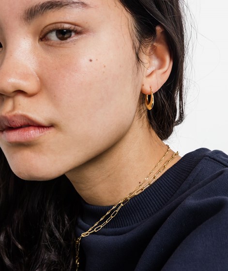 KAUF DICH GLÜCKLICH Kleine Goldcreolen Ohrringe