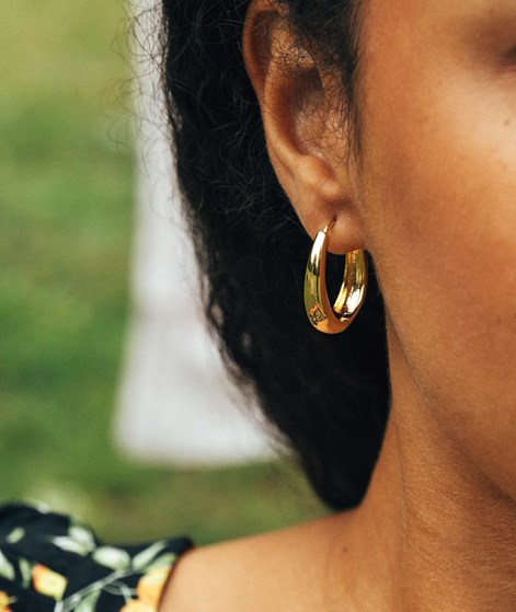 KAUF DICH GLÜCKLICH Clip Creolen Gold