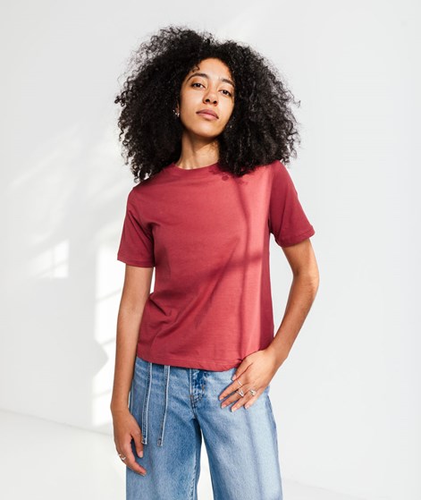 KAUF DICH GLÜCKLICH T-Shirt Terracotta Rot aus Bio-Baumwolle