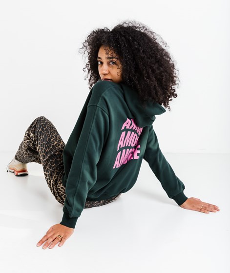 KAUF DICH GLÜCKLICH Sweater Amore Grün aus Bio-Baumwolle