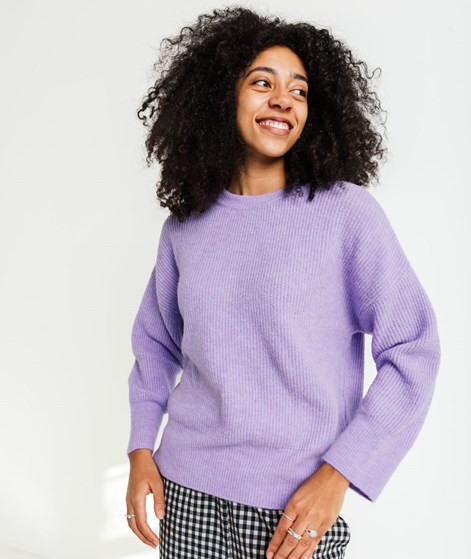 KAUF DICH GLÜCKLICH Strickpullover Lila