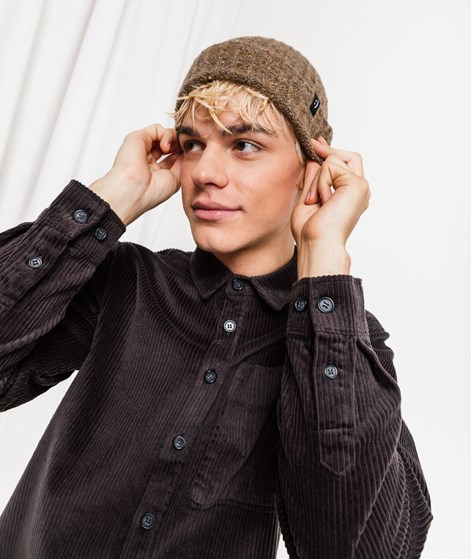 KAUF DICH GLÜCKLICH Mütze Braun gemustert