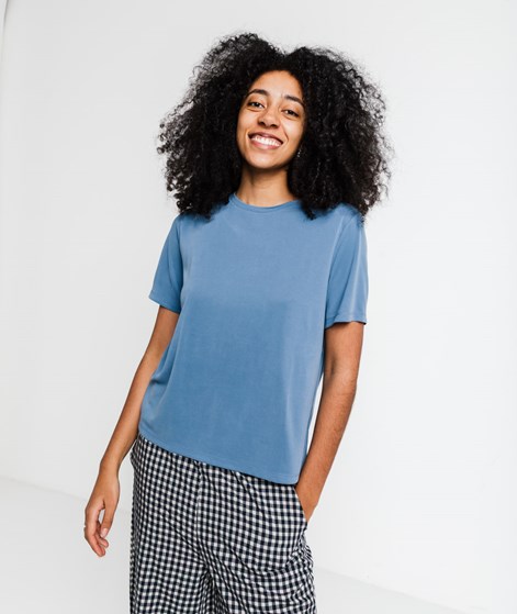 KAUF DICH GLÜCKLICH T-Shirt Blaugrau aus Modal (TENCEL™)