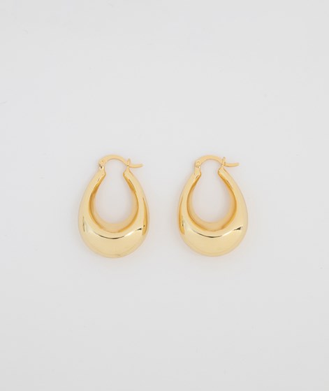 KAUF DICH GLÜCKLICH Breite Clip Ohrringe Gold