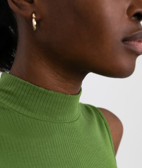 KAUF DICH GLÜCKLICH Turtleneck Top Grün aus Viskose (LENZING™ ECOVERO™)
