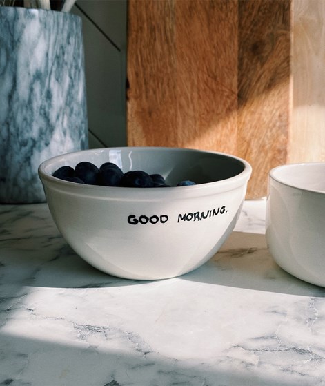 ANNA + NINA Good Morning Schale Weiß