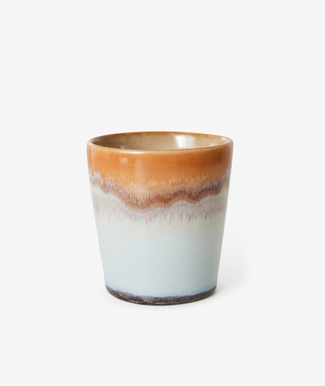 HKLIVING 70s Ceramics: Kaffee Becher Ash mehrfarbig