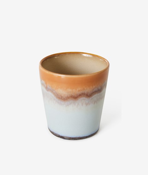 HKLIVING 70s Ceramics: Kaffee Becher Ash mehrfarbig