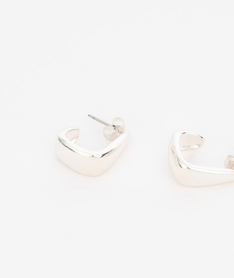 EBBA Abgerundete Ohrringe Silber