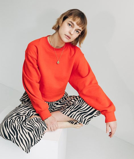 KAUF DICH GLUECKLICH Sweater Rot aus Bio-Baumwolle