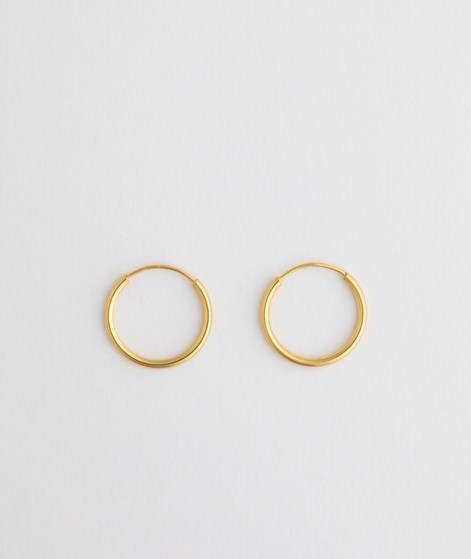KAUF DICH GLÜCKLICH Ohrringe (18 mm) Gold