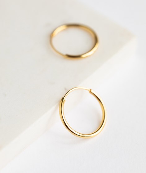 KAUF DICH GLÜCKLICH Ohrringe (18 mm) Gold