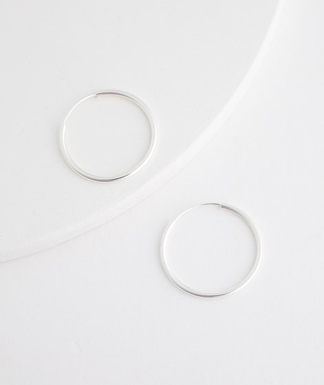 KAUF DICH GLÜCKLICH Creolen (25 mm) Silber