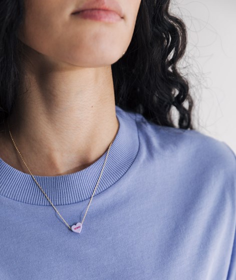 KAUF DICH GLÜCKLICH T-Shirt Flieder aus Bio-Baumwolle