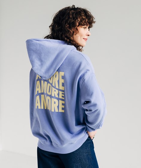 KAUF DICH GLÜCKLICH Sweater Amore Print Blau