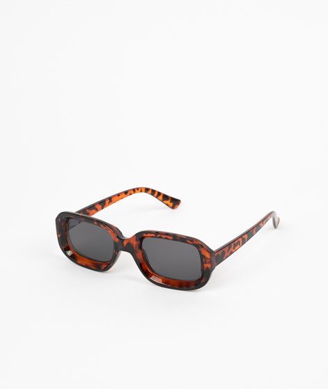POOL Schmale Sonnenbrille Schwarz & Braun