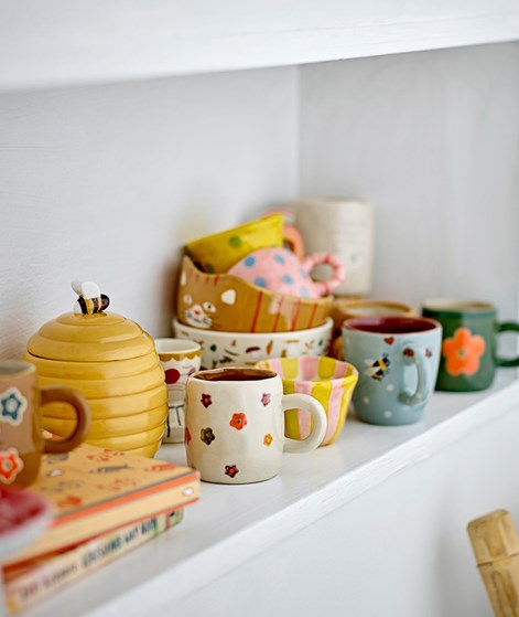 BLOOMINGVILLE Addy Tasse Beige geblümt