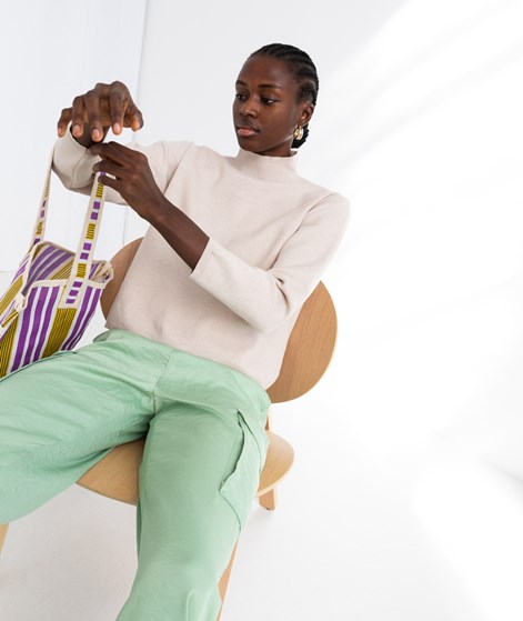 KAUF DICH GLÜCKLICH Turtleneck Pullover Beige