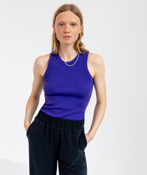 KAUF DICH GLÜCKLICH Top Lila aus Bio-Baumwolle