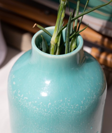 KAUF DICH GLÜCKLICH Vase Aqua