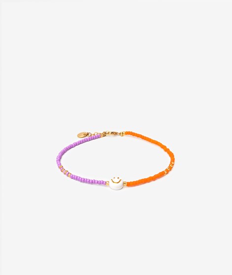BLUSH INDIGO Smile Armband Lila und Orange