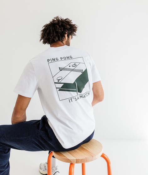 KAUF DICH GLÜCKLICH T-Shirt Ping Pong Weiß