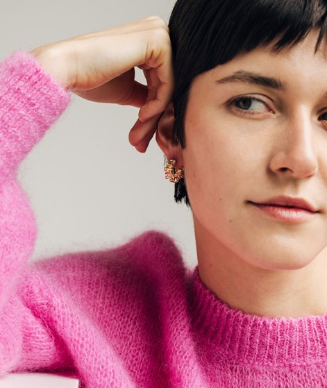 EBBA Ohrringe Wrinkle Gold