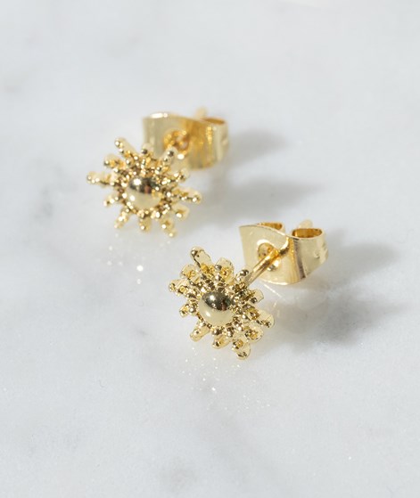 EBBA kleine Sonne Ohrringe Gold