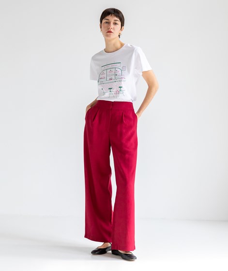 KAUF DICH GLÜCKLICH Hose Dunkelrot