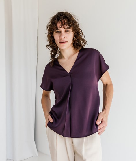 VILA VIEllette V-Neck T-Shirt Lila