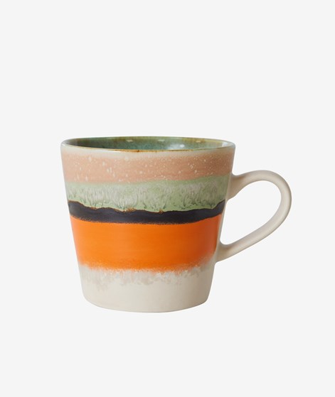 HKLIVING 70s Ceramics: Cappuccino Tasse mehrfarbig