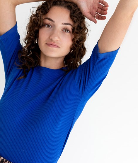 KAUF DICH GLÜCKLICH T-Shirt Royalblau aus Bio-Baumwolle