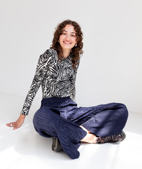 KAUF DICH GLÜCKLICH Hose gemustert aus Viskose (LENZING™ ECOVERO™)