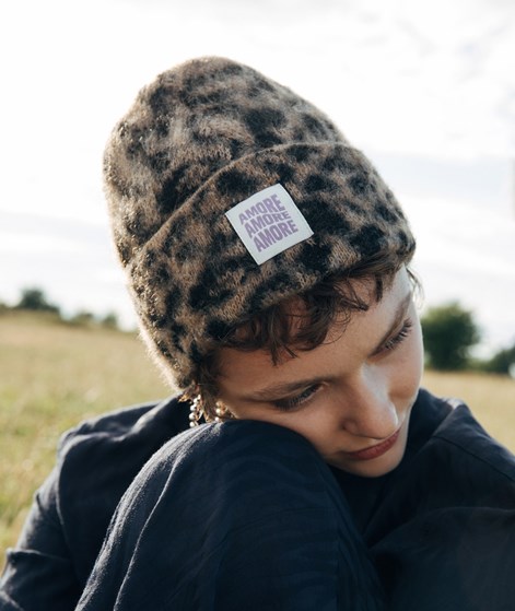 KAUF DICH GLÜCKLICH Mütze Leo Braun/Schwarz