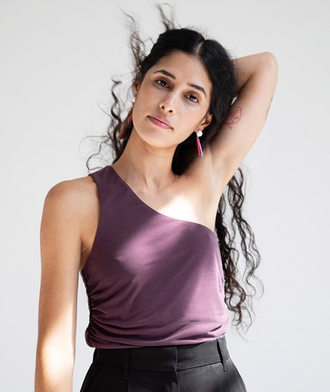 KAUF DICH GLÜCKLICH Top Lila aus Modal (TENCEL™)