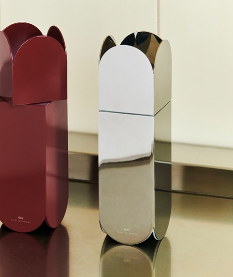 HAY Arcs Salz-/Pfeffermühle Silber