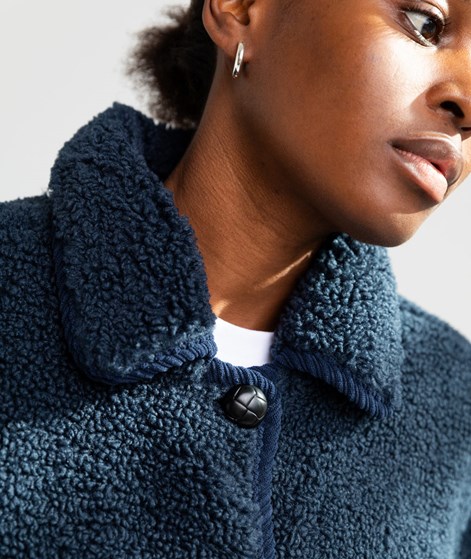 VILA VIMelusa Teddy Jacke Blau