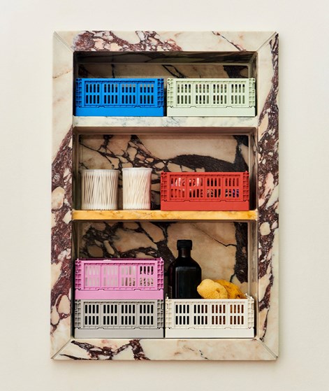 HAY Colour Crate Mini 2er-Set Korb Rosa