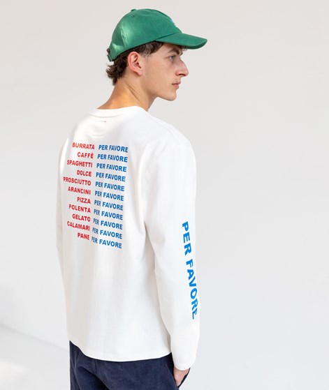 KAUF DICH GLÜCKLICH X AMORE Longsleeve Weiß aus Bio-Baumwolle