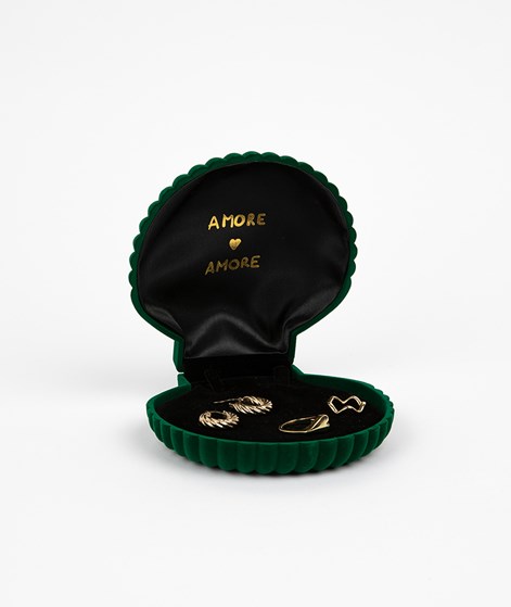 YUKU Muschel Box Dunkelgrün