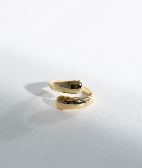 KAUF DICH GLÜCKLICH Schlängelnder Ring Gold