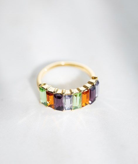 KAUF DICH GLÜCKLICH Ring mehrfarbig