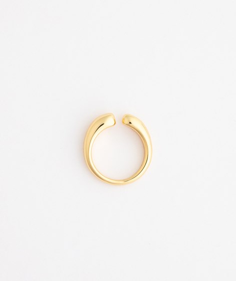 KAUF DICH GLÜCKLICH Offener Spalt Ring Gold