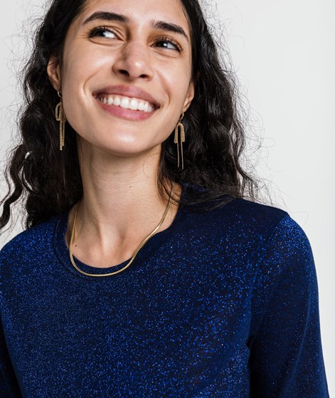 KAUF DICH GLÜCKLICH T-Shirt Lurex Blau