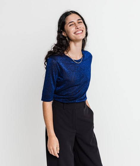 KAUF DICH GLÜCKLICH T-Shirt Lurex Blau