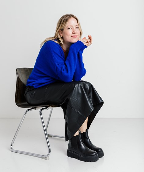 KAUF DICH GLÜCKLICH Cardigan Kobaltblau