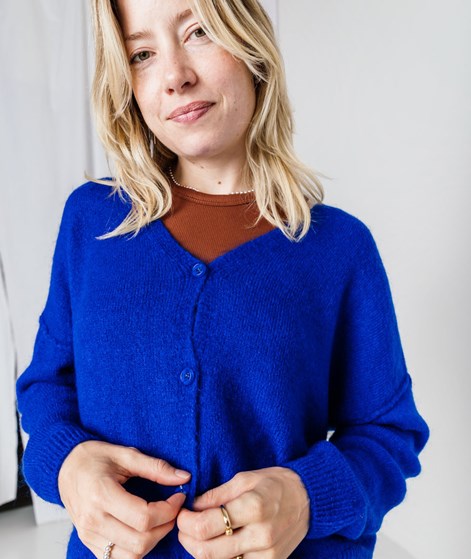 KAUF DICH GLÜCKLICH Cardigan Kobaltblau