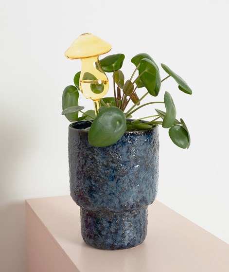 YUKU Wasserspender Pilz (7x7x25 cm) Gelb