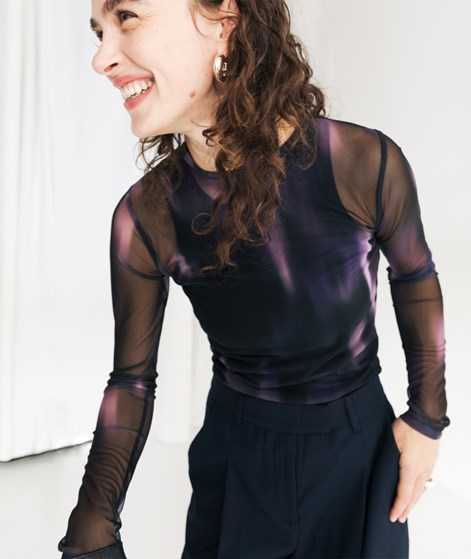 KAUF DICH GLÜCKLICH Longsleeve mehrfarbig aus recyceltem Polyester